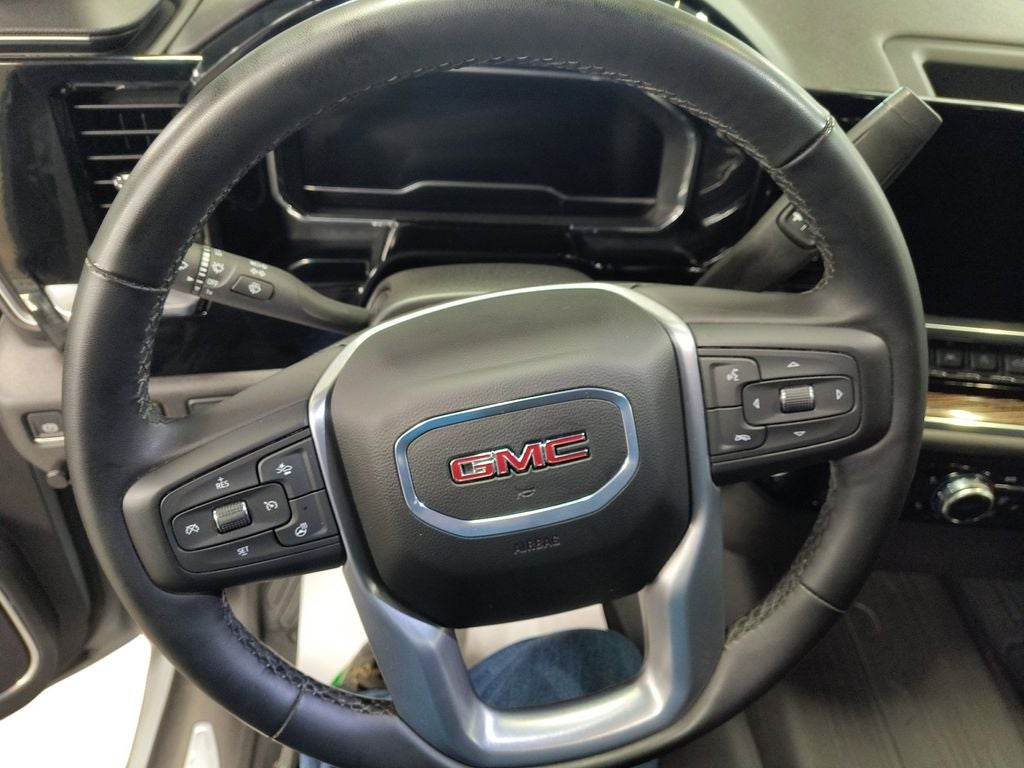 Used 2024 Thunderstorm Gray GMC 4WD Crew Cab Short Box Elevation with 3SB image 13