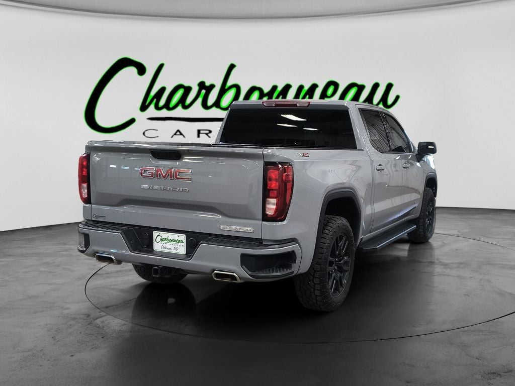 Used 2024 Thunderstorm Gray GMC 4WD Crew Cab Short Box Elevation with 3SB image 5