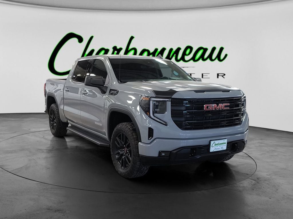 Used 2024 Thunderstorm Gray GMC 4WD Crew Cab Short Box Elevation with 3SB image 7