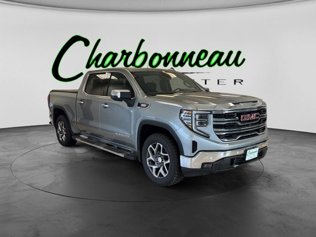 Used 2024 Sterling Metallic GMC 4WD Crew Cab Short Box SLT image 7