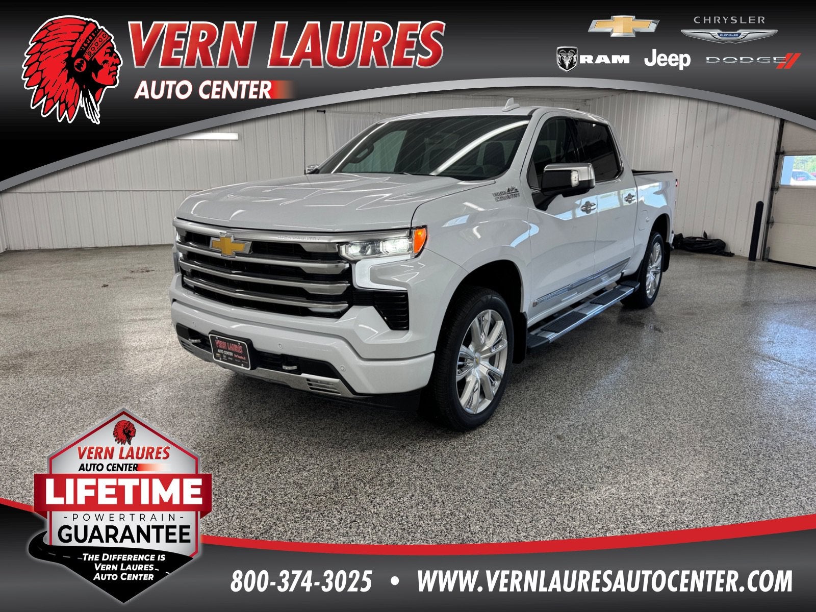Polar White Tricoat 2026 Chevrolet Silverado 1500 Pickup Truck Four-Wheel Drive Automatic