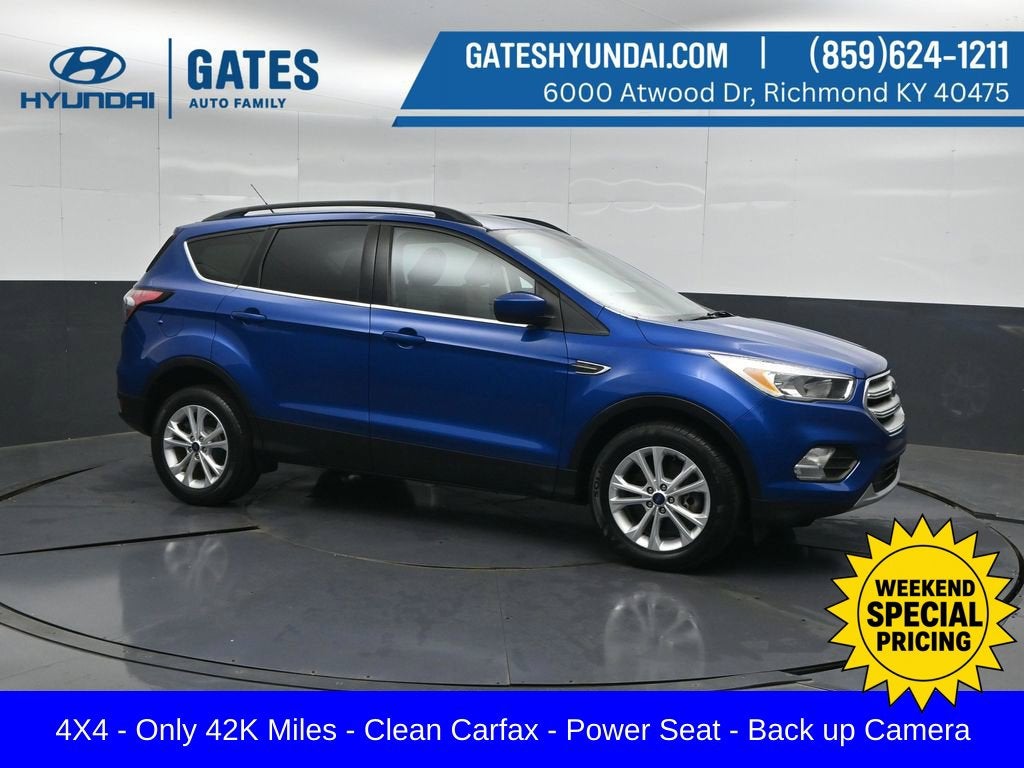 Lightning Blue Metallic 2018 Ford Escape SUV / Crossover All-Wheel Drive 6-Speed Automatic