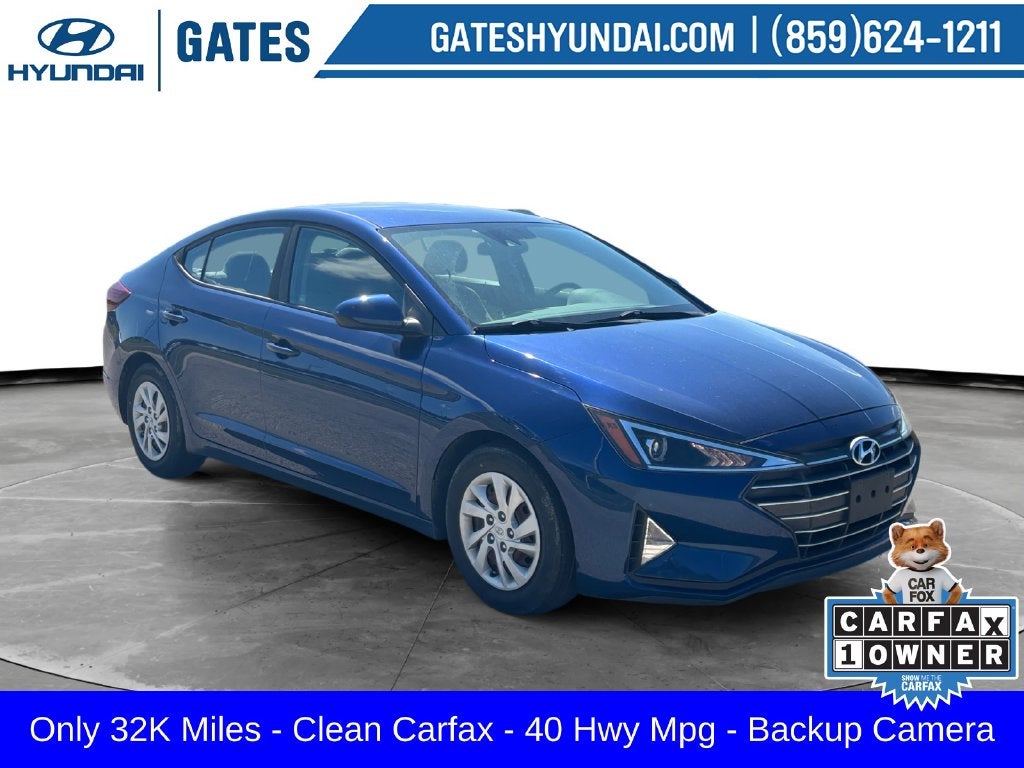 Lakeside Blue 2020 Hyundai Elantra Sedan Front-Wheel Drive Continuously Variable Transmission