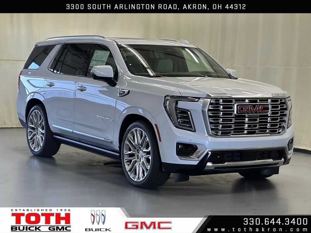 Glacier White Tricoat 2026 GMC Yukon SUV / Crossover Four-Wheel Drive Automatic