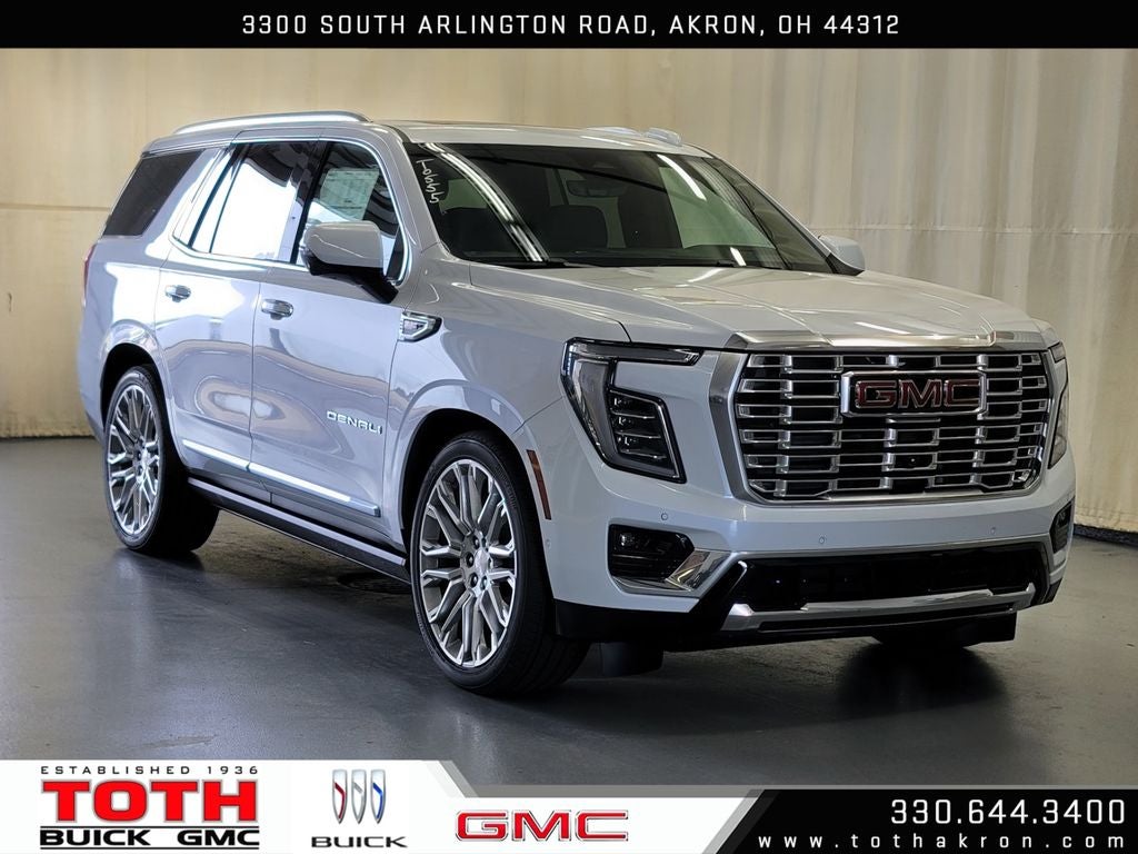 Glacier White Tricoat 2026 GMC Yukon Denali 4WD SUV / Crossover Four-Wheel Drive Automatic