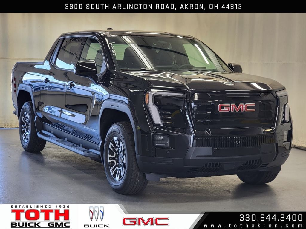 Onyx Black 2026 GMC Sierra EV Elevation Crew Cab (Standard Range) e4WD Pickup Truck All-Wheel Drive Automatic