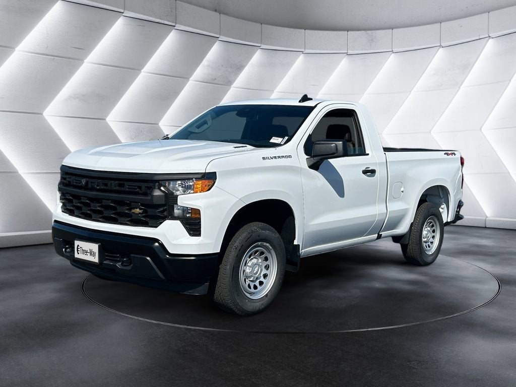Summit White 2026 Chevrolet Silverado 1500 Pickup Truck Four-Wheel Drive Automatic