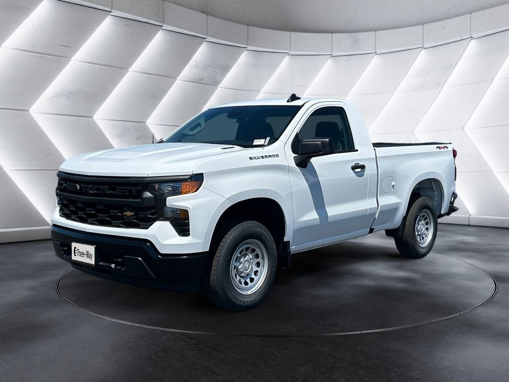 Summit White 2026 Chevrolet Silverado 1500 Pickup Truck Four-Wheel Drive Automatic
