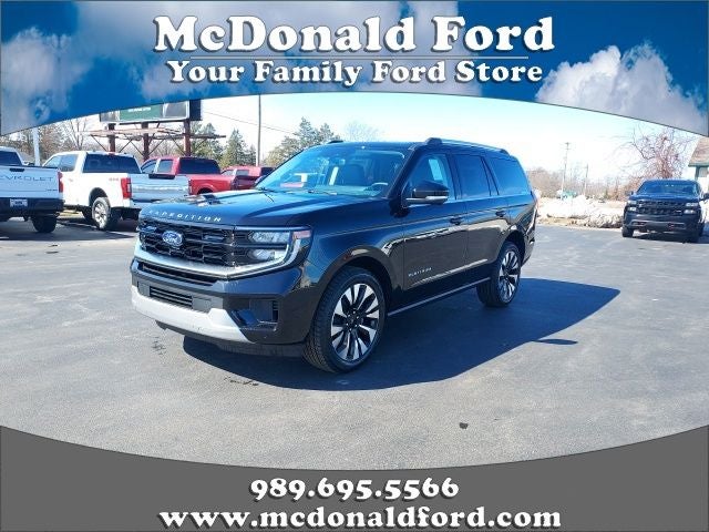 Agate Black Metallic 2026 Ford Expedition SUV / Crossover Four-Wheel Drive Automatic