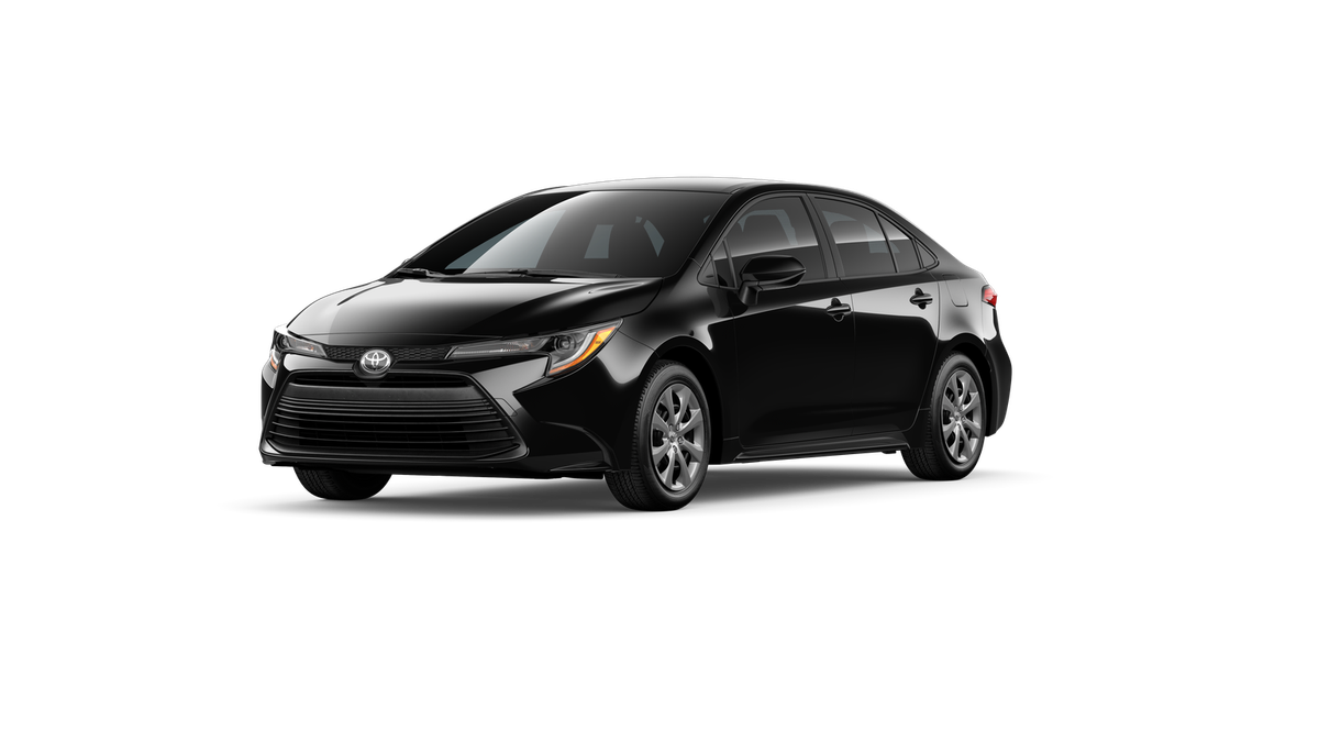 Midnight Black Metallic 2026 Toyota Corolla Sedan Front-Wheel Drive Continuously Variable Transmission