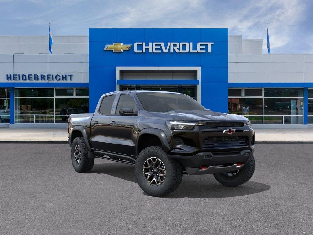 Black 2026 Chevrolet Colorado ZR2 Crew Cab 4WD Pickup Truck Four-Wheel Drive Automatic