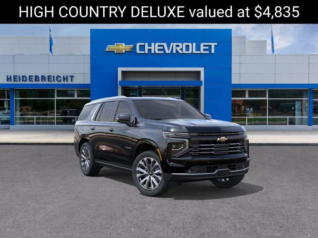 Black 2025 Chevrolet Tahoe High Country 4WD SUV / Crossover Four-Wheel Drive Automatic
