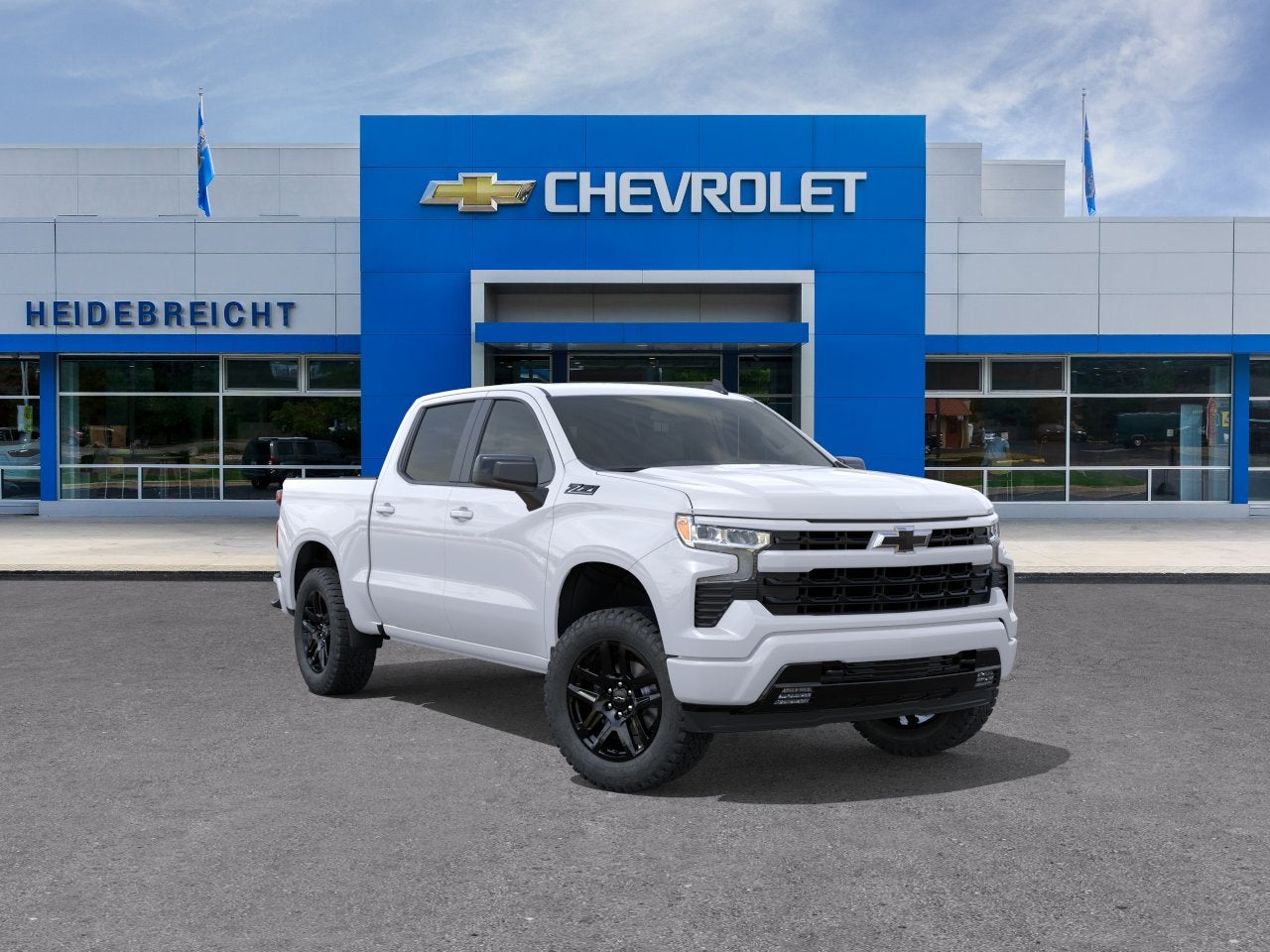 Summit White 2026 Chevrolet Silverado 1500 Pickup Truck Four-Wheel Drive Automatic