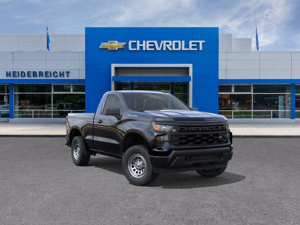 Black 2026 Chevrolet Silverado 1500 Pickup Truck Four-Wheel Drive Automatic