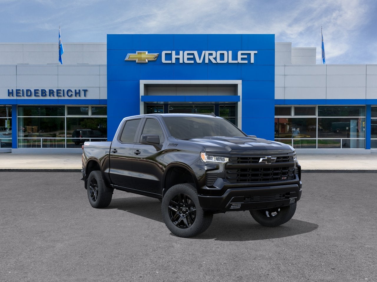Black 2026 Chevrolet Silverado 1500 Pickup Truck Four-Wheel Drive Automatic