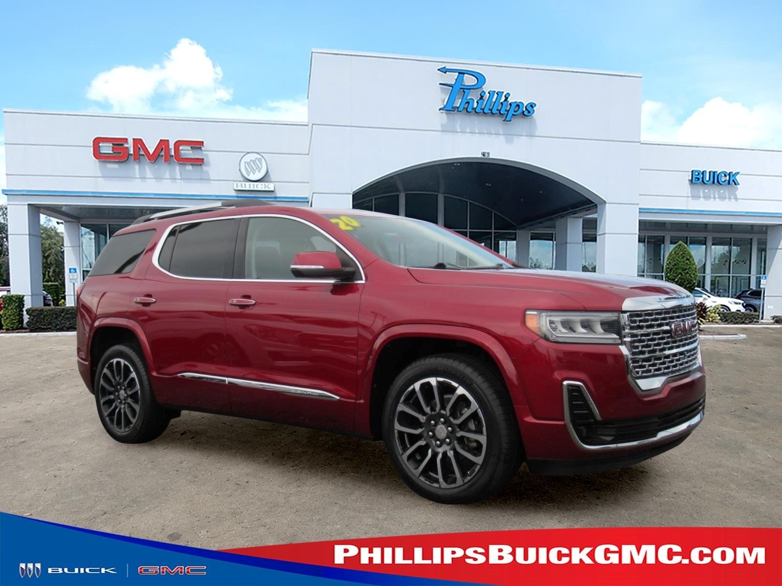 Red Quartz Tintcoat 2020 GMC Acadia SUV / Crossover Four-Wheel Drive Automatic