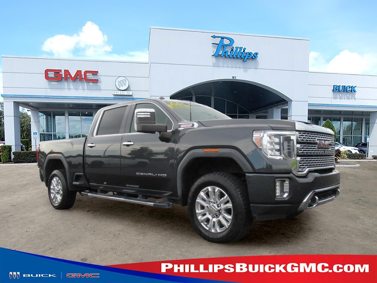 Hunter Metallic 2022 GMC Sierra 2500HD Pickup Truck Four-Wheel Drive Automatic