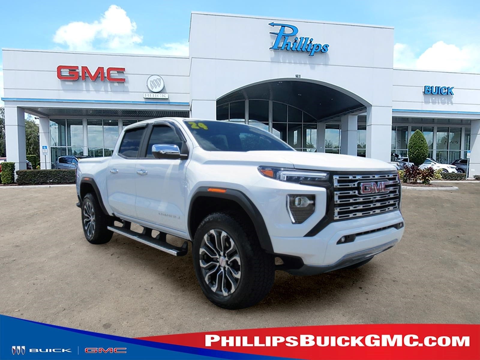 Summit White 2024 GMC Canyon Pickup Truck Four-Wheel Drive Automatic