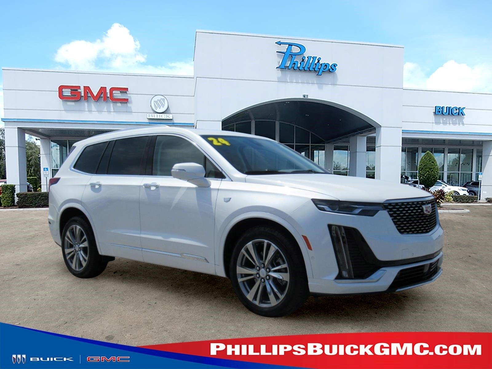 Crystal White Tricoat 2024 Cadillac XT6 SUV / Crossover Four-Wheel Drive Automatic