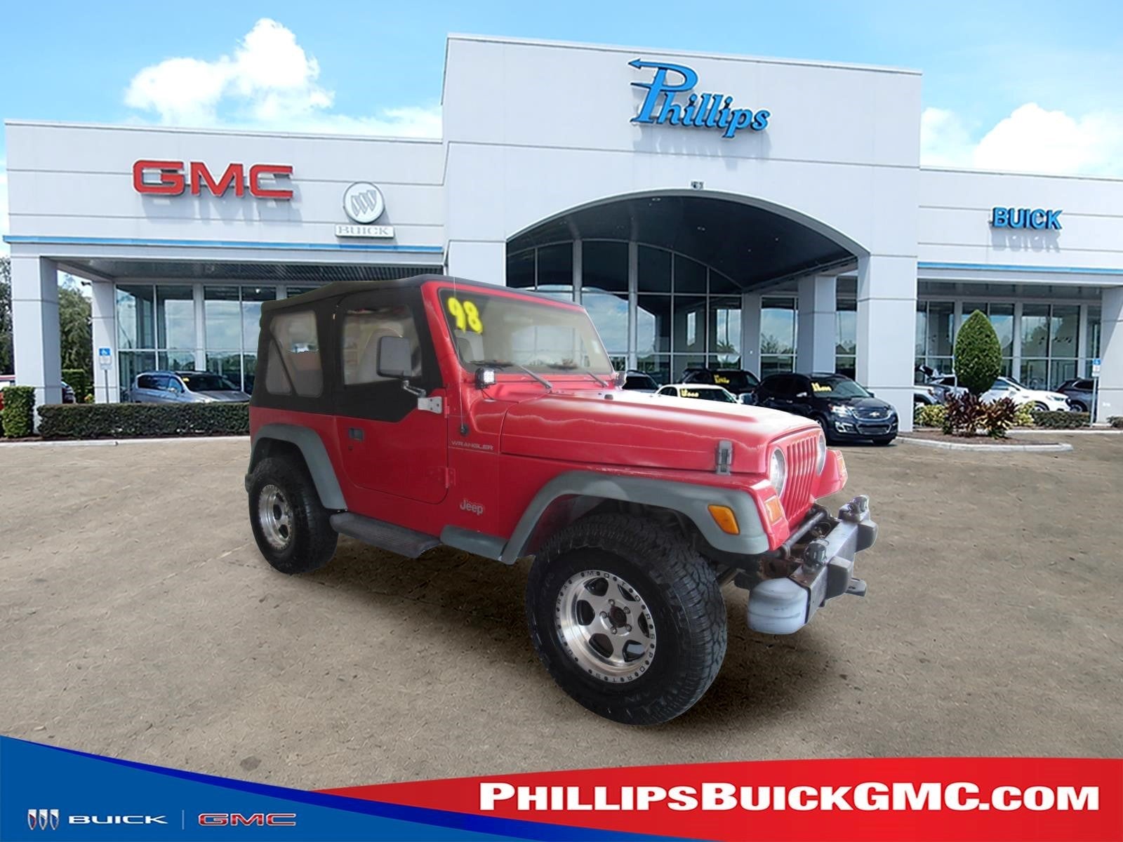 Flame Red Clear Coat 1998 Jeep Wrangler SUV / Crossover Four-Wheel Drive Automatic