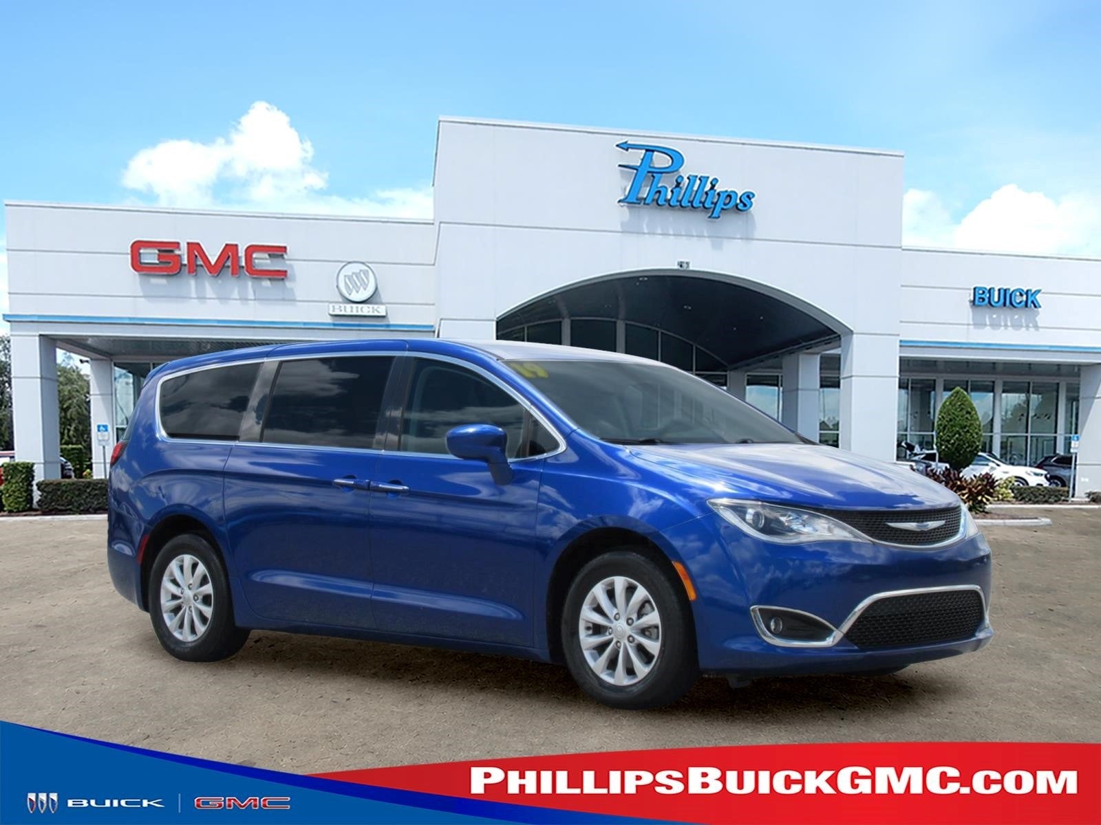 Blue 2019 Chrysler Pacifica Minivan Front-Wheel Drive Automatic