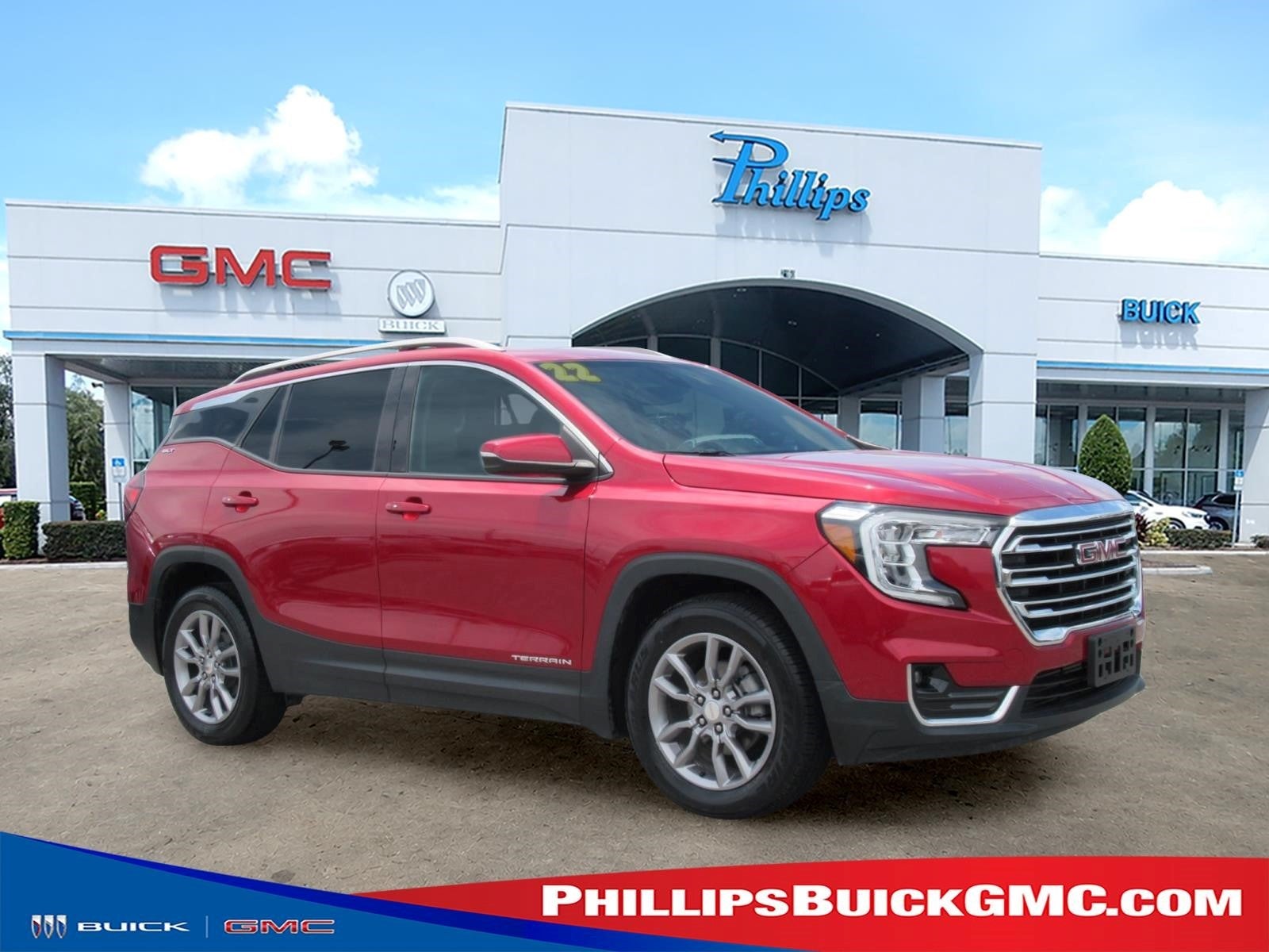 Cayenne Red Tintcoat 2022 GMC Terrain SLT FWD SUV / Crossover Front-Wheel Drive Automatic