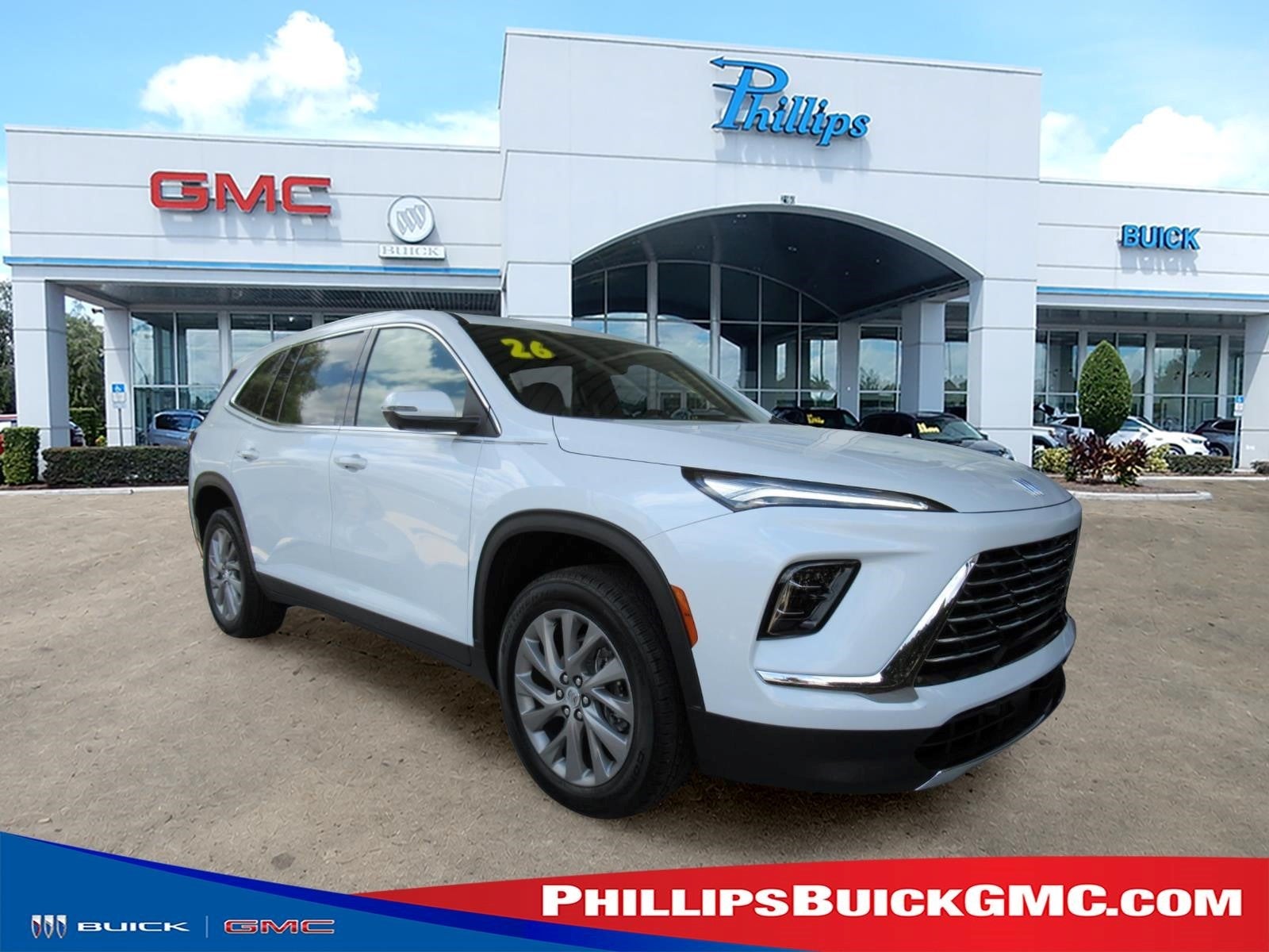 Iridescent White Tricoat 2026 Buick Enclave SUV / Crossover Front-Wheel Drive Automatic