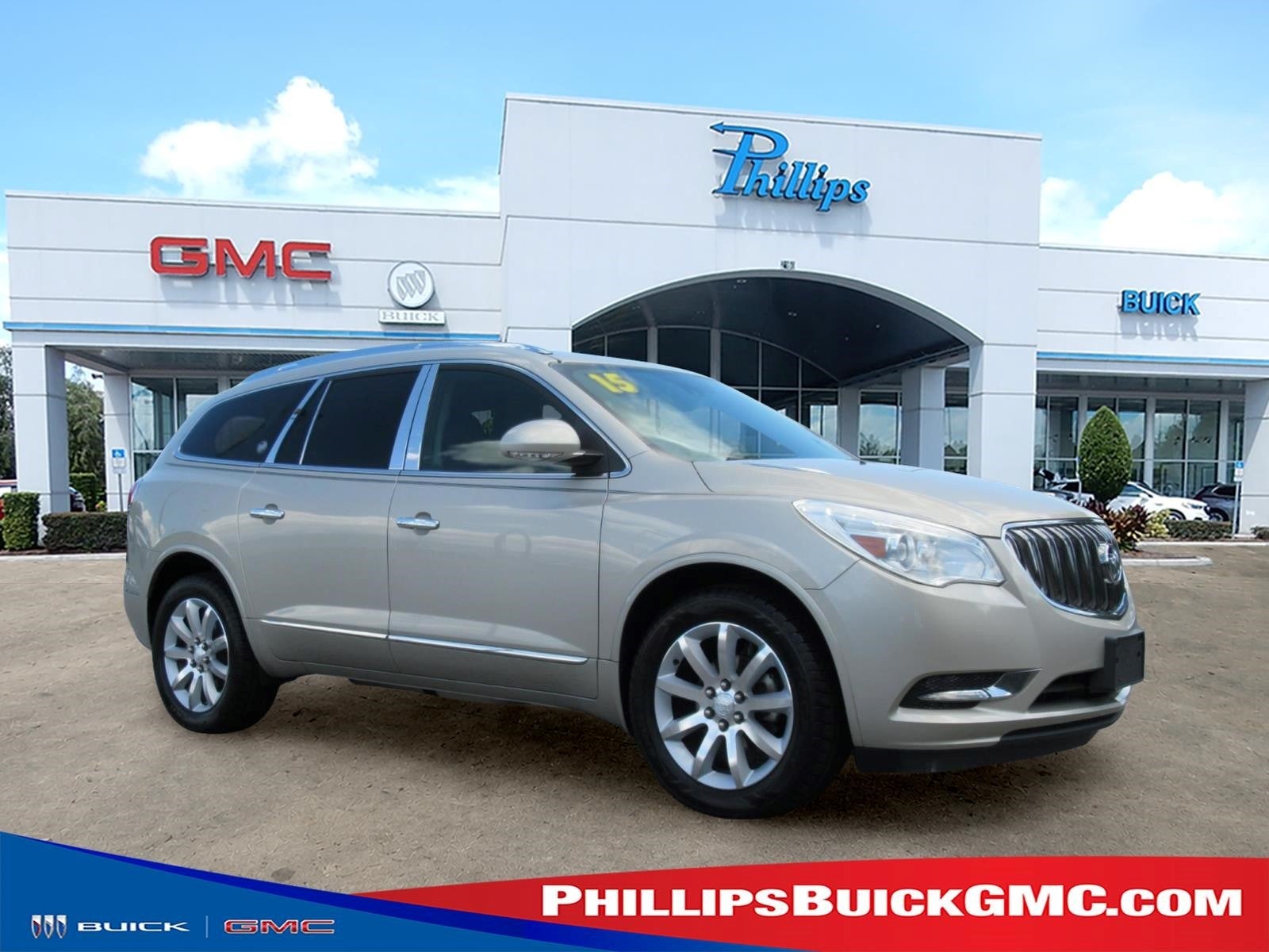 Champagne Silver Metallic 2015 Buick Enclave SUV / Crossover All-Wheel Drive Automatic