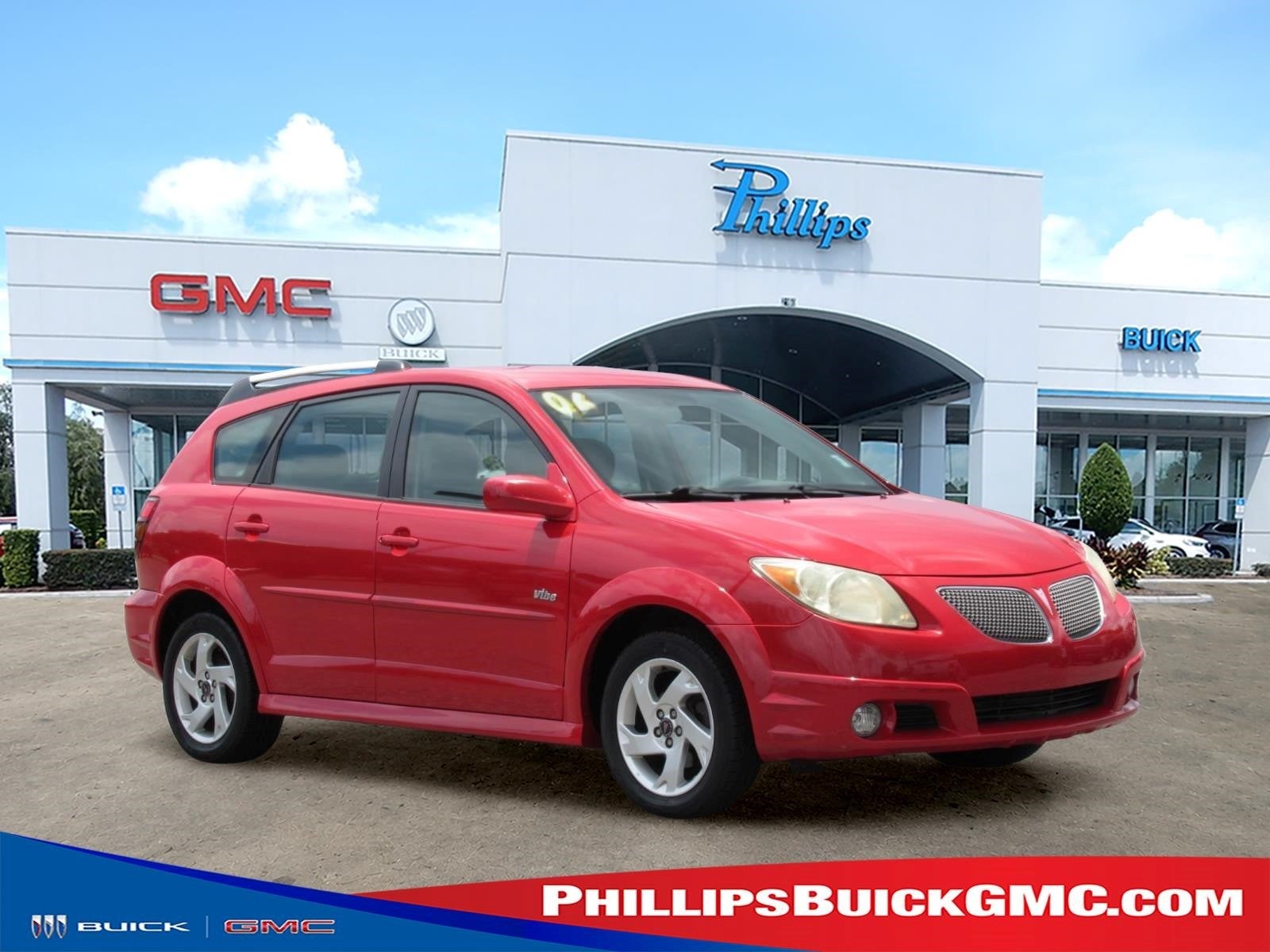 Lava (Bright Red) 2006 Pontiac Vibe Hatchback Front-Wheel Drive Automatic