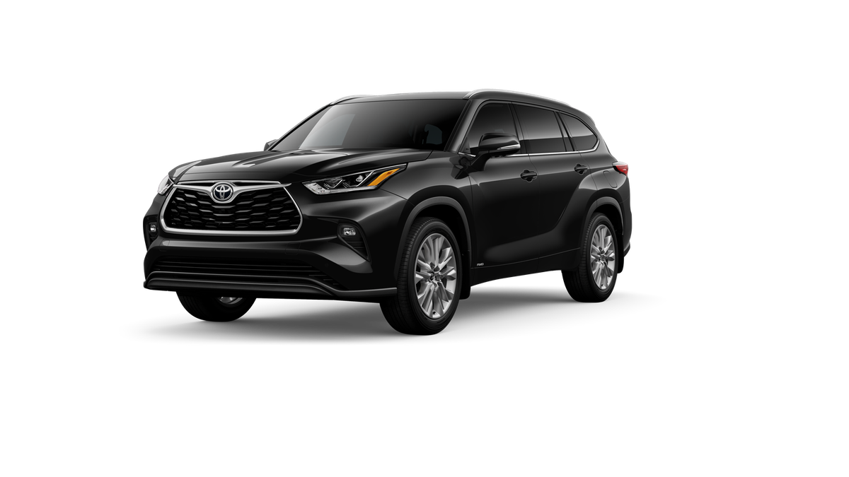 Midnight Black Metallic 2026 Toyota Highlander Hybrid SUV / Crossover All-Wheel Drive Continuously Variable Transmission