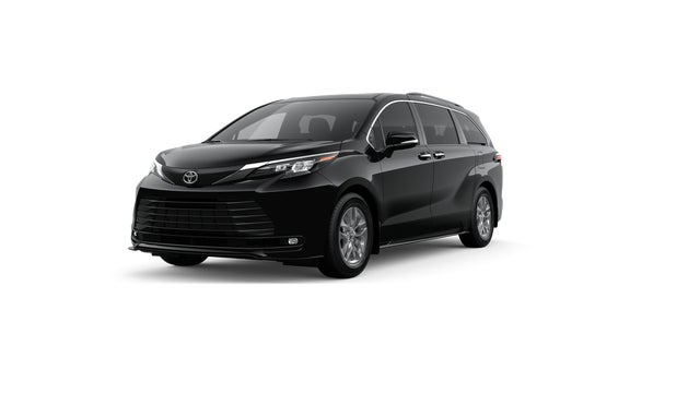 Midnight Black Metallic 2026 Toyota Sienna Minivan All-Wheel Drive Continuously Variable Transmission