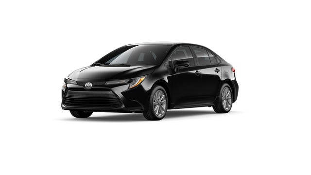 Midnight Black Metallic 2026 Toyota Corolla LE FWD Sedan Front-Wheel Drive Continuously Variable Transmission