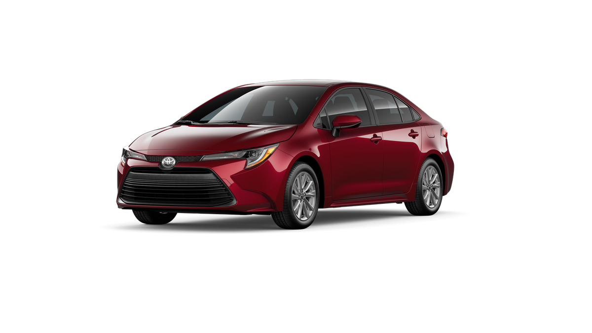 Red (Ruby Flare Pearl) 2026 Toyota Corolla Sedan Front-Wheel Drive Continuously Variable Transmission