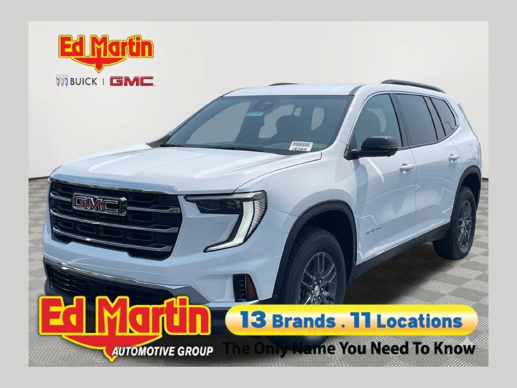 Summit White 2026 GMC Acadia SUV / Crossover Four-Wheel Drive Automatic