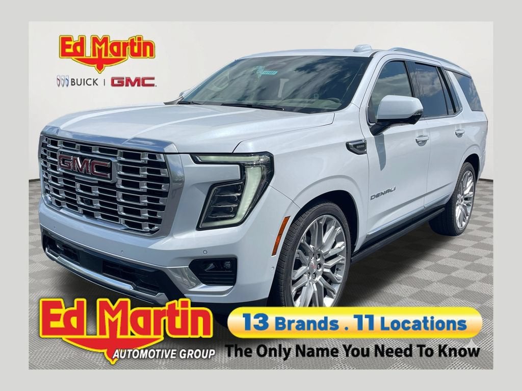 Glacier White Tricoat 2026 GMC Yukon SUV / Crossover Four-Wheel Drive Automatic