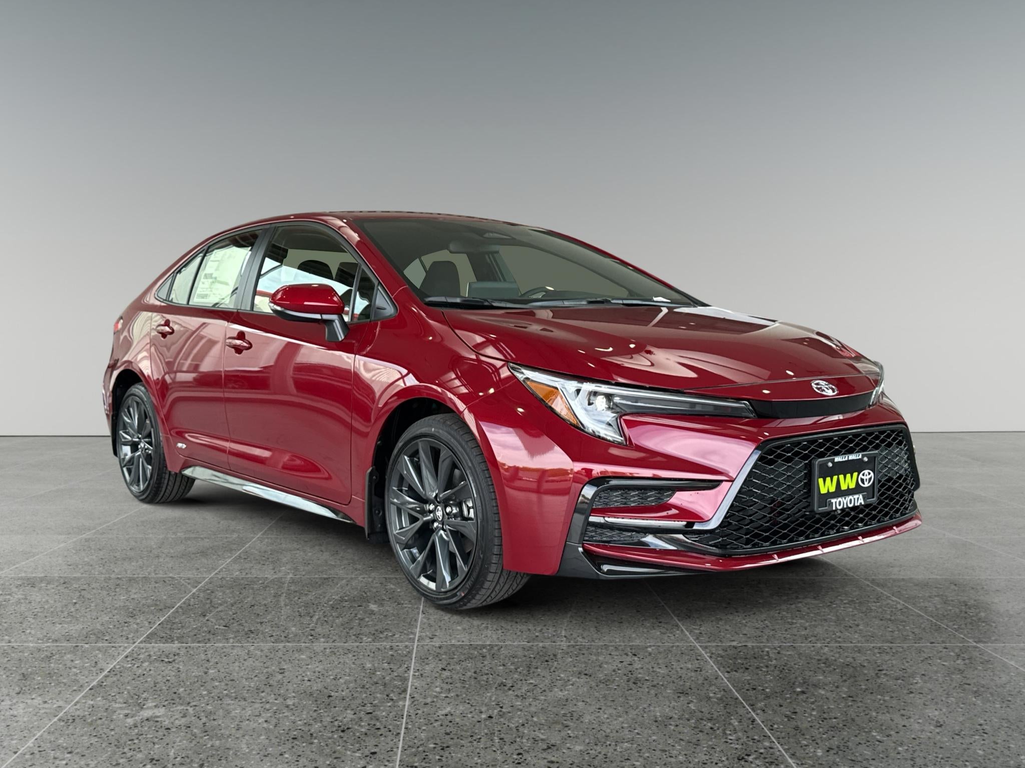 Red (Ruby Flare Pearl [Extra_Cost_Color]) 2027 Toyota Corolla Hybrid Sedan All-Wheel Drive Continuously Variable Transmission