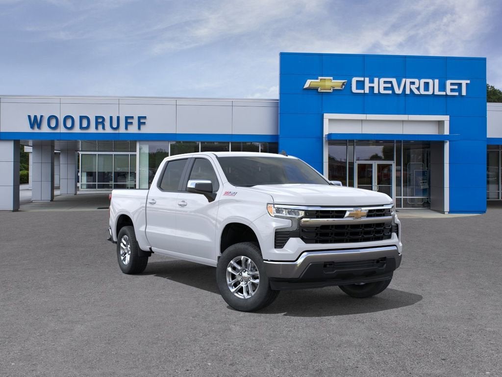 Summit White 2026 Chevrolet Silverado 1500 LT Crew Cab 4WD Pickup Truck Four-Wheel Drive Automatic
