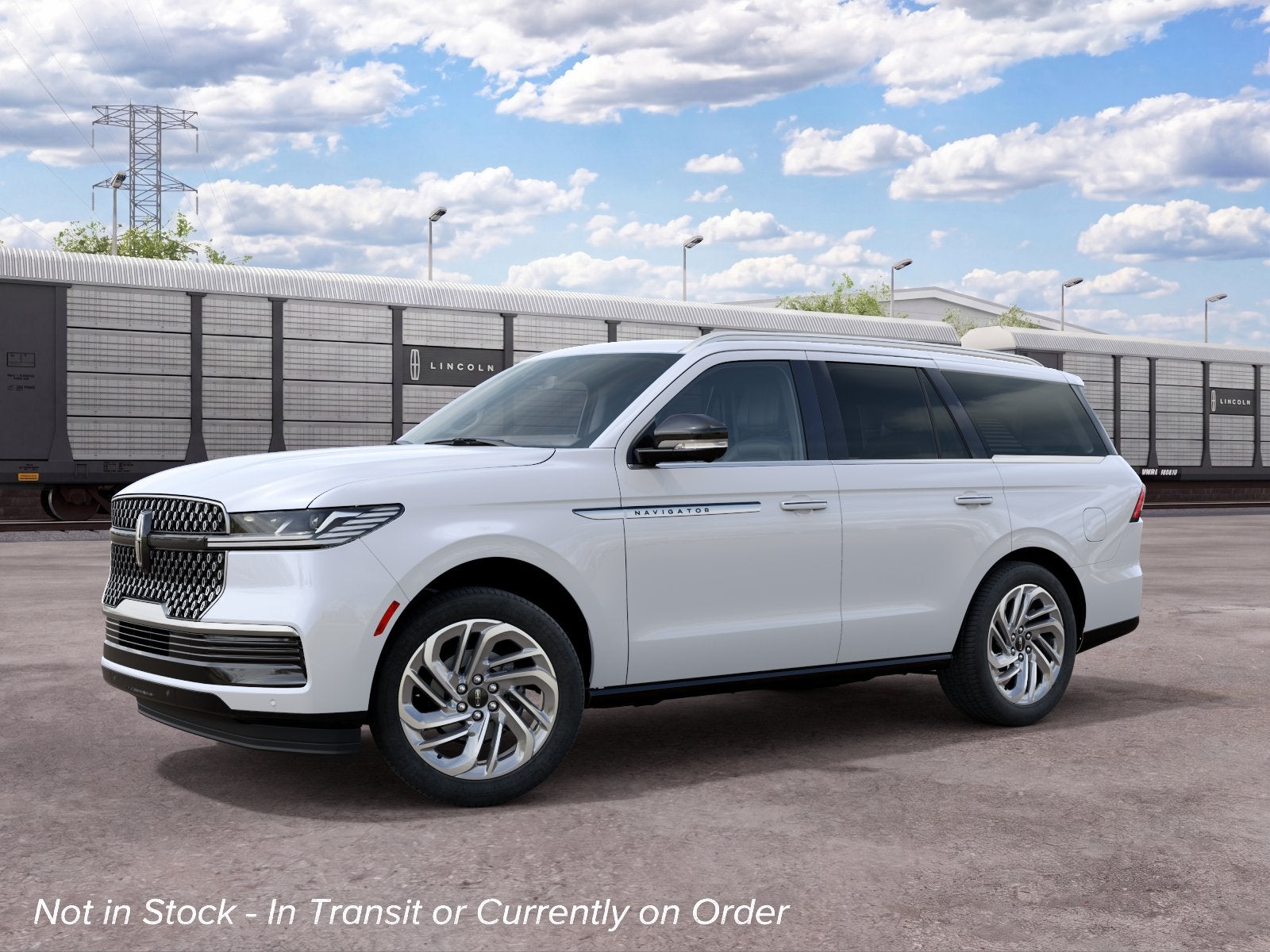 Pristine White Metallic Tri-Coat 2027 Lincoln Navigator SUV / Crossover Four-Wheel Drive Automatic