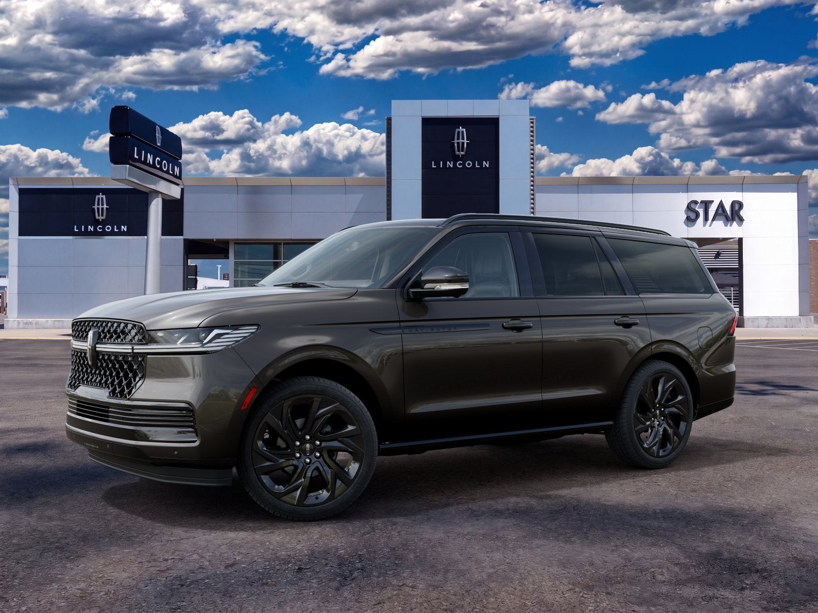 Black (Chroma Caviar Dark Gray Metallic Clearcoat) 2027 Lincoln Navigator SUV / Crossover Four-Wheel Drive Automatic