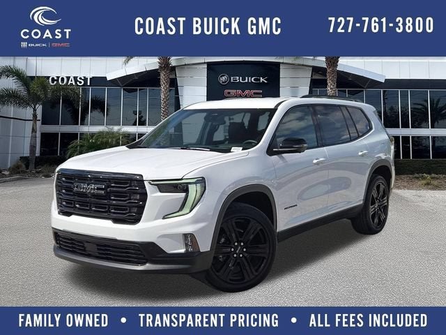 Summit White 2026 GMC Acadia SUV / Crossover Front-Wheel Drive Automatic