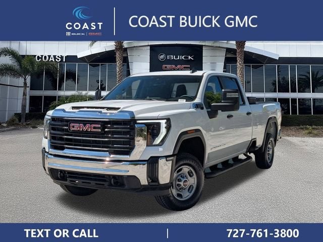 Summit White 2025 GMC Sierra 2500HD Pickup Truck Four-Wheel Drive Automatic