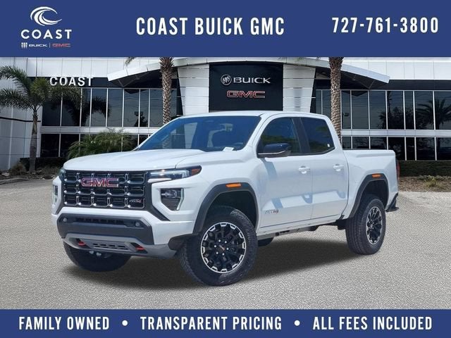 Summit White 2026 GMC Canyon Pickup Truck Four-Wheel Drive Automatic