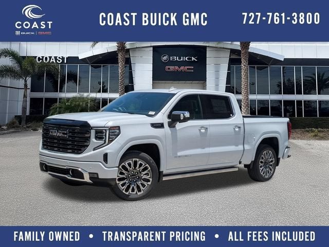 Glacier White Tricoat 2026 GMC Sierra 1500 Pickup Truck Four-Wheel Drive Automatic