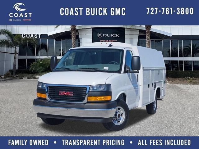 Summit White 2025 GMC Savana Chassis Van Rear-Wheel Drive Automatic