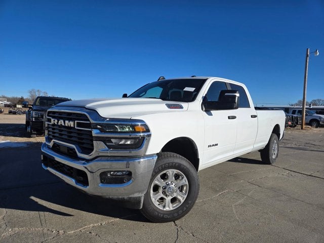Bright White Clearcoat 2025 RAM 2500 Lone Star Crew Cab LB 4WD Pickup Truck Four-Wheel Drive Automatic