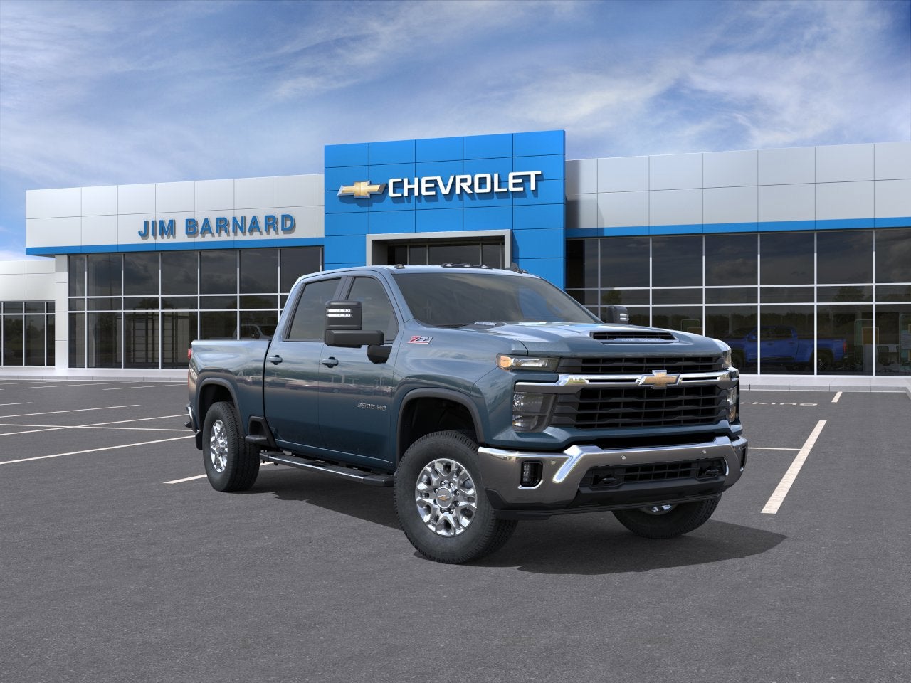 Lakeshore Blue Metallic 2026 Chevrolet Silverado 3500HD LT Crew Cab 4WD Pickup Truck Four-Wheel Drive Automatic