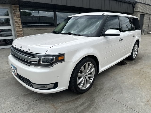 White Platinum Metallic Tri-Coat 2019 Ford Flex SUV / Crossover All-Wheel Drive Automatic