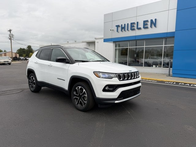 White 2023 Jeep Compass SUV / Crossover Four-Wheel Drive Automatic