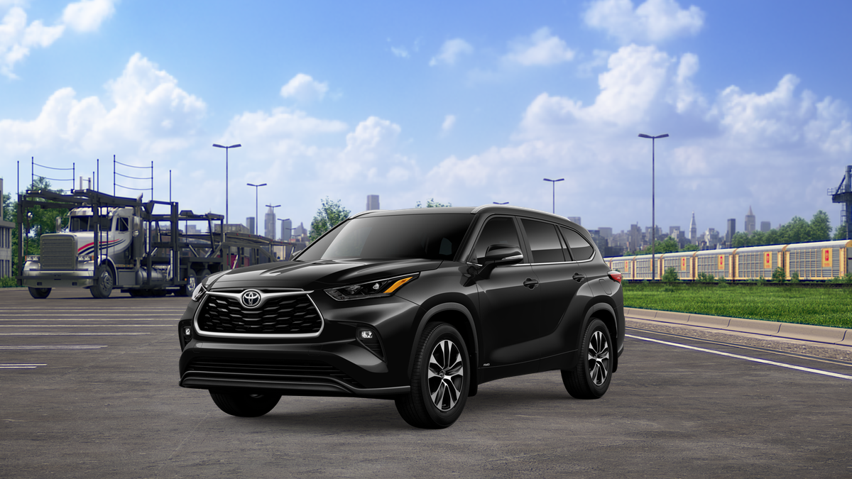Midnight Black Metallic 2026 Toyota Highlander Hybrid SUV / Crossover All-Wheel Drive Continuously Variable Transmission