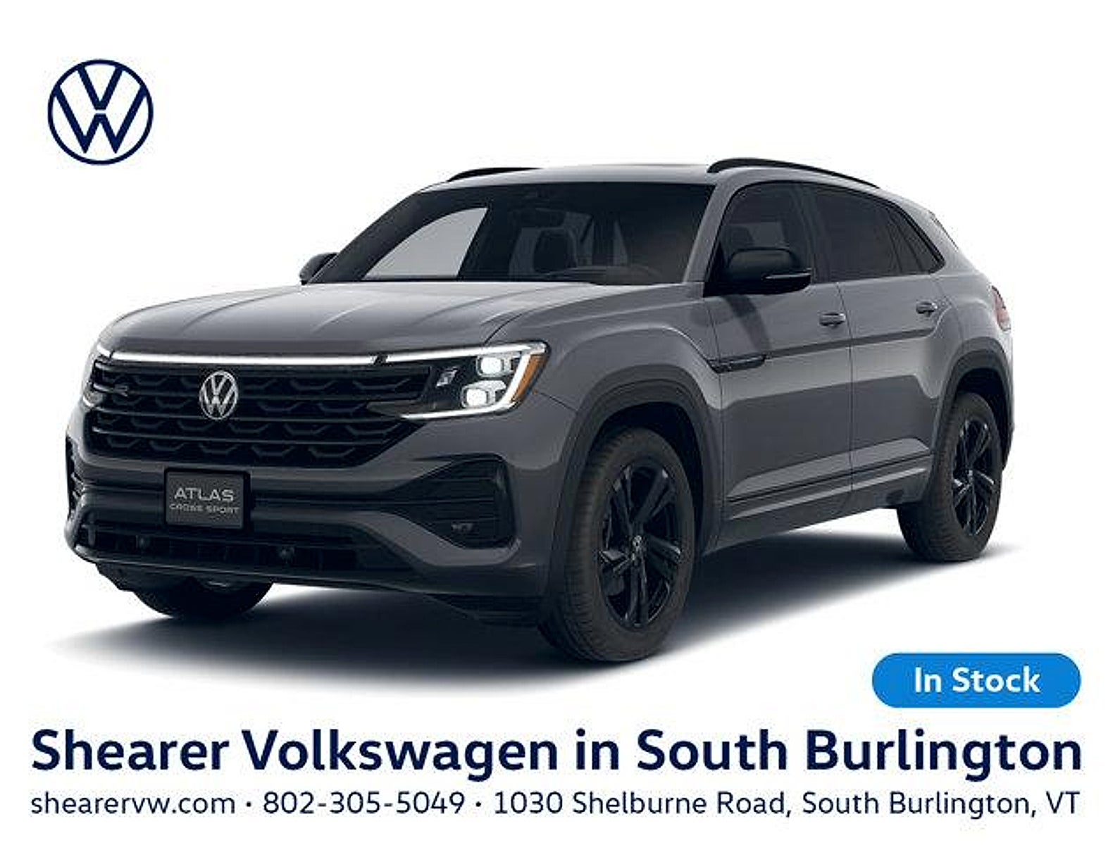 Pure Gray 2026 Volkswagen Atlas Cross Sport SUV / Crossover All-Wheel Drive Automatic